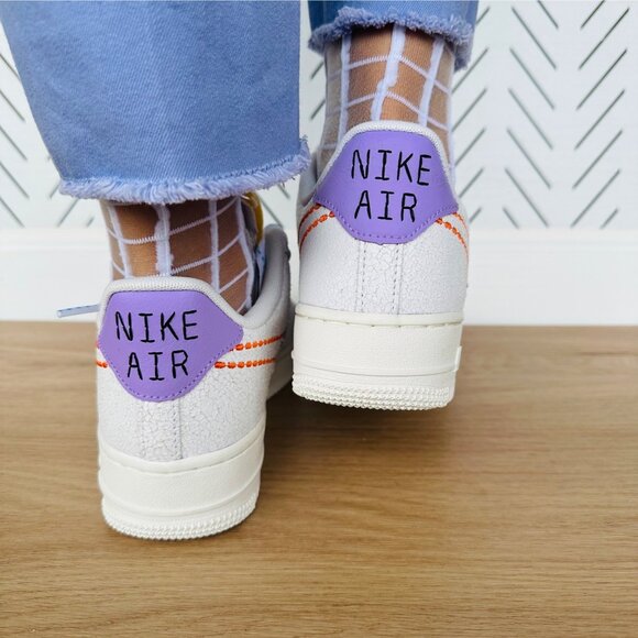 ❤️Nike Air Force 1 '07 SE Low Sz 8.5 Women Retro Shoes Beige Snekear DX2348-100 - Picture 5 of 11